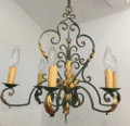 french antique iron light